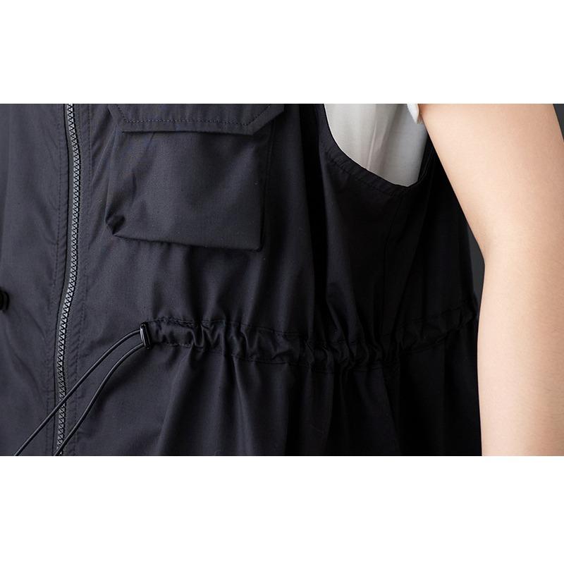 Dimanaf 2025 New Summer Dress Women Long Sleeveless Belt Dress Basic Solid Fashion Zipper Casual Loose