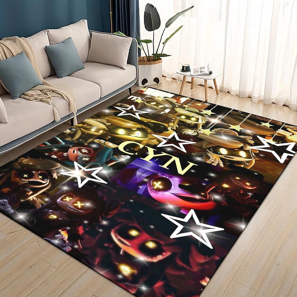 3D Print Murder Drones Cartoon Uzi V J Robot Gift Carpet Rug for Living Room Bedroom Home Sofa Decoration,kid Non-slip Floor Mat