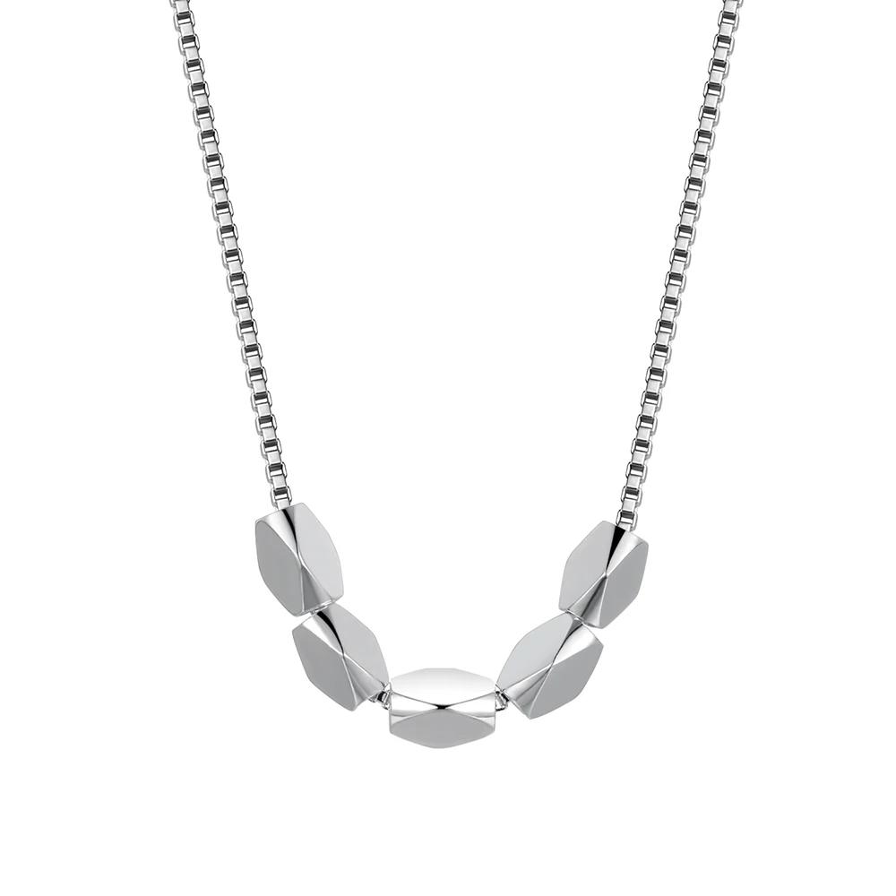 Charms wedding party silver Plated new lady bead women necklace jewelry fashion cute pendant LN019