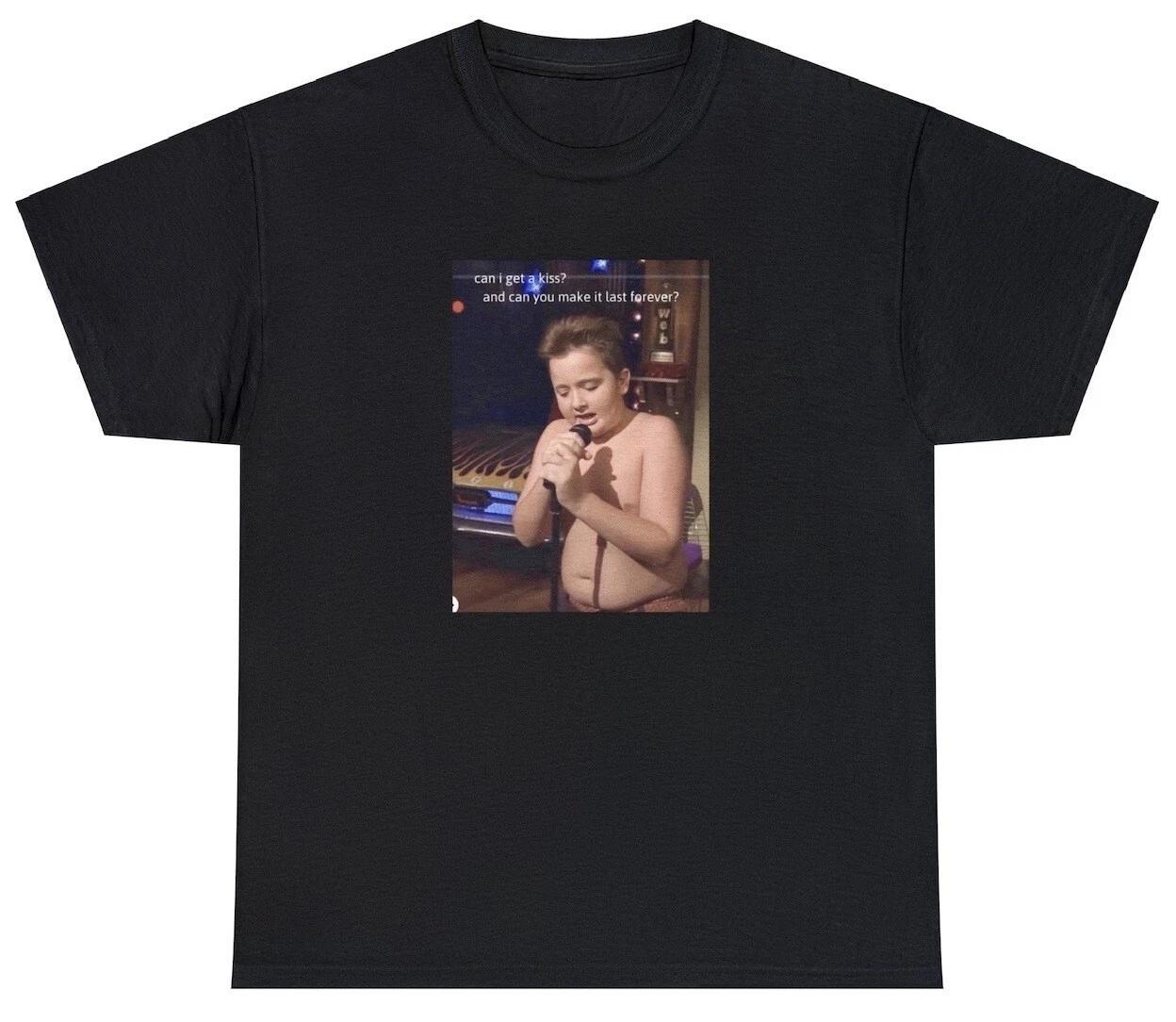 

Gibby Singing iCarly T Shirt Dank Meme Quote Out of Pocket Humor Edgy Joke Shirt XL