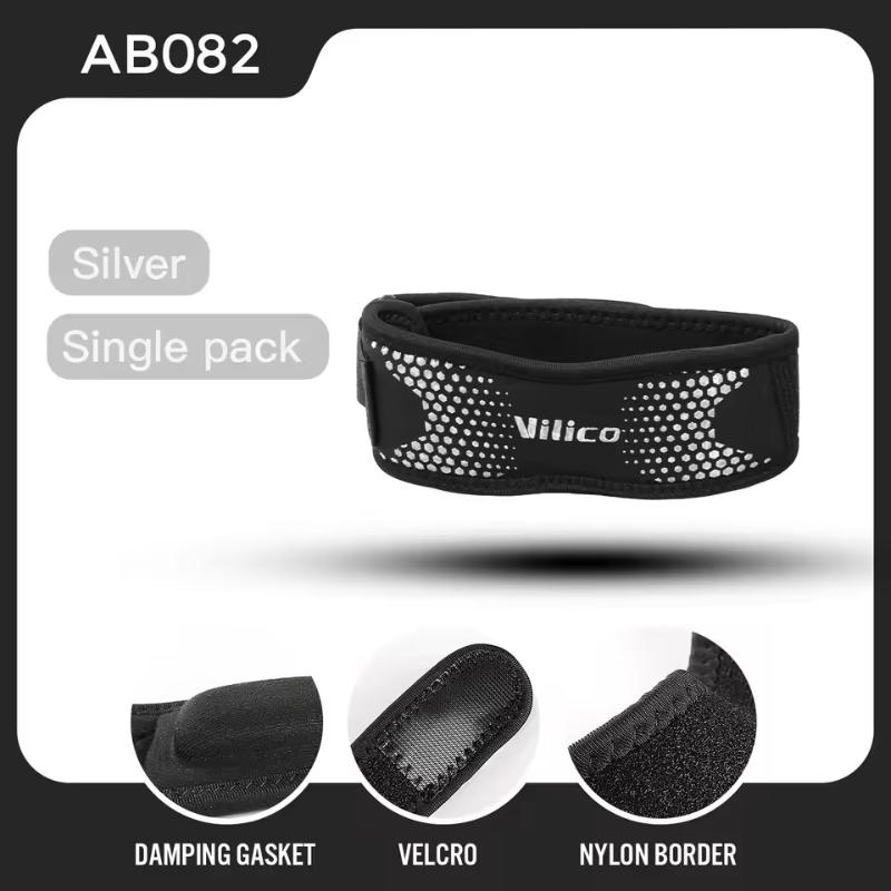 

Patella Knee Strap Adjustable Knee Brace Patellar Tendon Stabilizer Support Band For Soccer Basketball Running Jumper Gym Squat сірий колір
