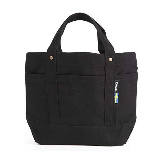 

moz Tote Bag Canvas/With Pocket M Size Approx. 34x21cm Black PL-BG07