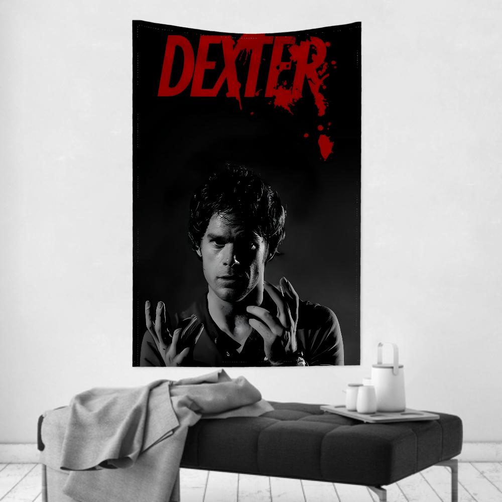 

DDexters Movie Morgan Tapestry Room Decor Wall Cloth Party Hanging Background Room Decor Baby Room 74x94cm(29x37in)