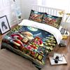 Santa with Gifts Christmas Set Bedding Duvet Cover Set Duvet Cover Pillowcases  (1*Duvet Cover 2*Pillowcases, without duvet insert)