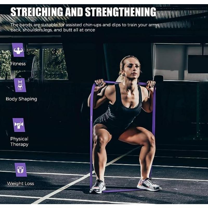 TPE Resistance Band Yoga Elastic Band Pull Up Assist Band Strength Training Tension Band Pilates Fitness Equipment