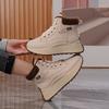 Winter new velvet high-top cotton shoes platform short boots waterproof and non-slip snow boots DKV