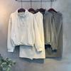 C S In The Room lIne STrIng T ShirT bandIng Long SkirT SeT 2Color