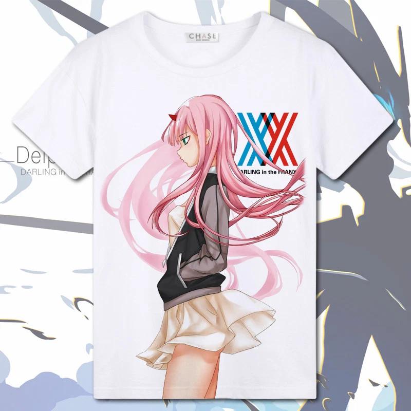 DARLING in the FRANXX Аниме Манга Футболка Косплей Костюмы Полиэстер Новый L