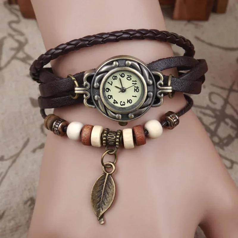 Elegantní módní dámské společenské hodinky Vintage náramkové hodinky pro ženy Pásek s malým ciferníkem Dámské Quartz hodinky Montre Femme