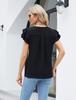 2025 Women's V-neck Polyester Short-sleeve T-shirt - 14 Colors, Casual Versatile Base Layer for Winter.