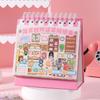 JIAMEI 20in1 Pixel World Series Kawaii Cartoon 3D Miniature Scene Stickers Book DIY Hand Stacking Paste Fun Scrapbook Stickers