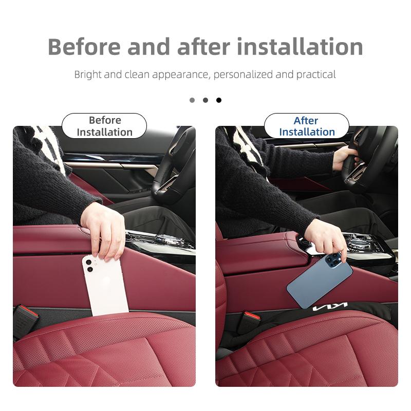 TTVF7 Universal Car Seat Gap Plug Filler Leak Proof Strip Pads For KIA Stinger Optima Cerato Soul Venga Forte Spectra Sedona