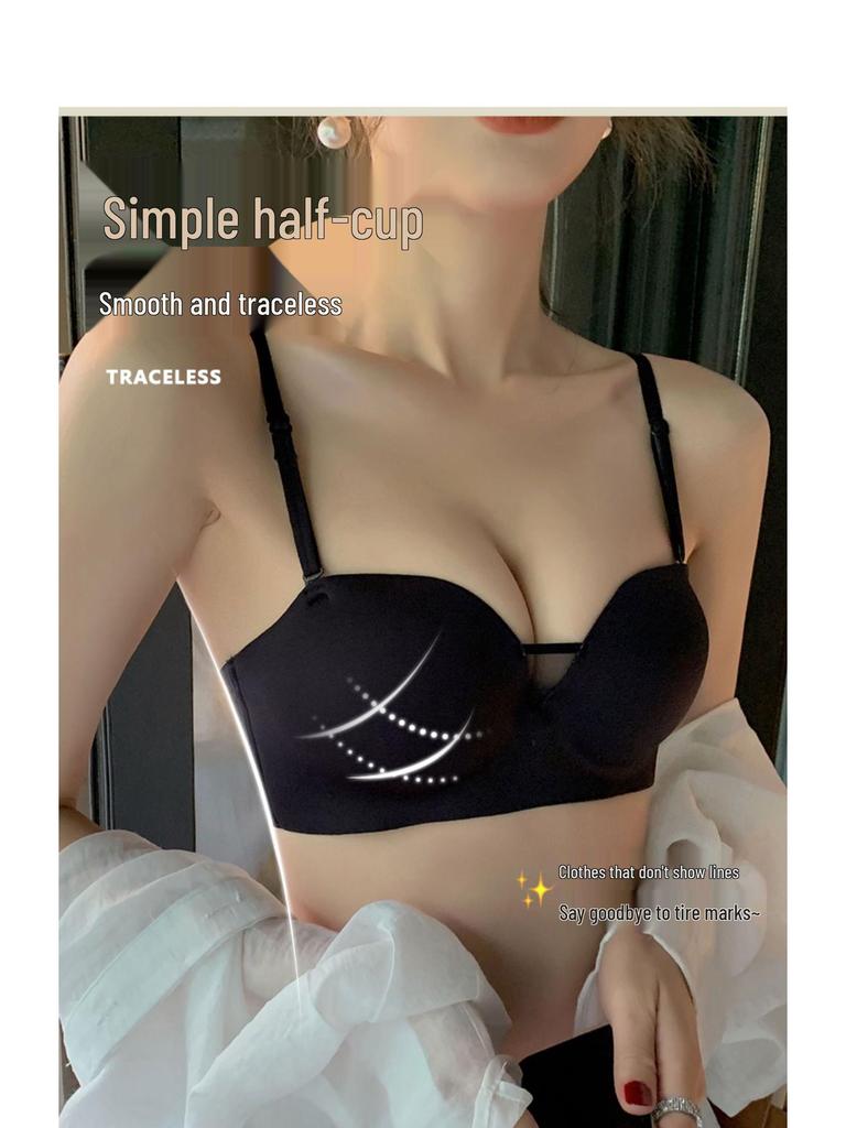 Hot Selling Strapless Push-Up Bra for Small Bust - Wire-Free, Lift & Shape, Anti-Slip, Beautiful Back Design