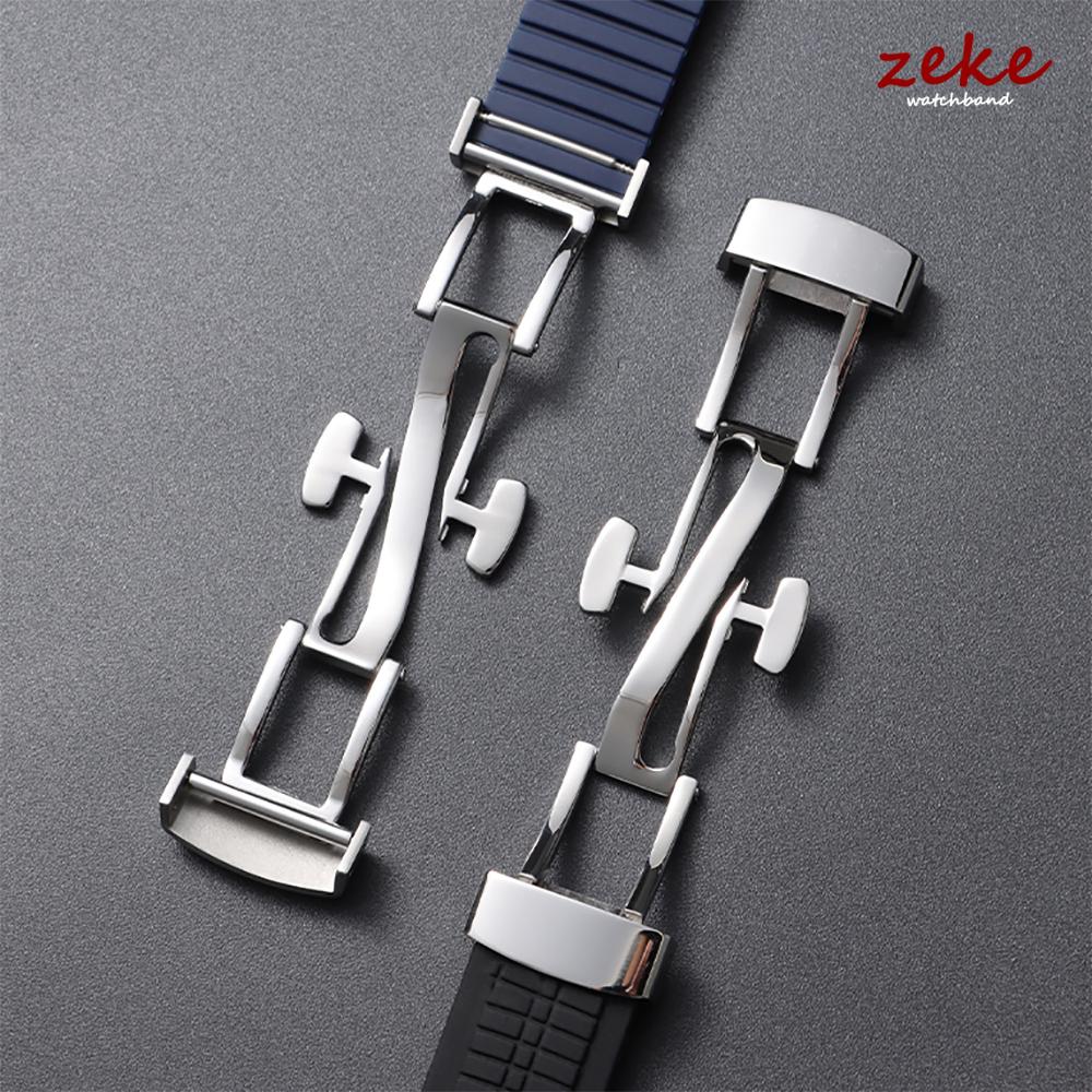 Cinturino per Orologio con Estremità Curva 21mm per Patek Philippe Serie Aquanaut 5164/5167 Impermeabile Anti-Polvere in Gomma Braccialetti in Silicone