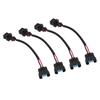 4PCS Fuel Injector Conversion Harness OBD1 to OBD2 Replacement For Acura Integra 199‑1995
