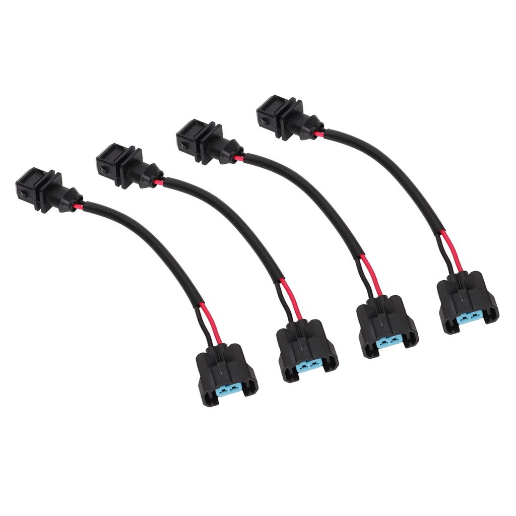 4PCS Fuel Injector Conversion Harness OBD1 to OBD2 Replacement For Acura Integra 199‑1995