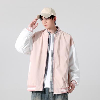 Retro Baseball Jersey Versatile Color Matching Jacket Men's Spring and Autumn New Trendy Brand Loose Top