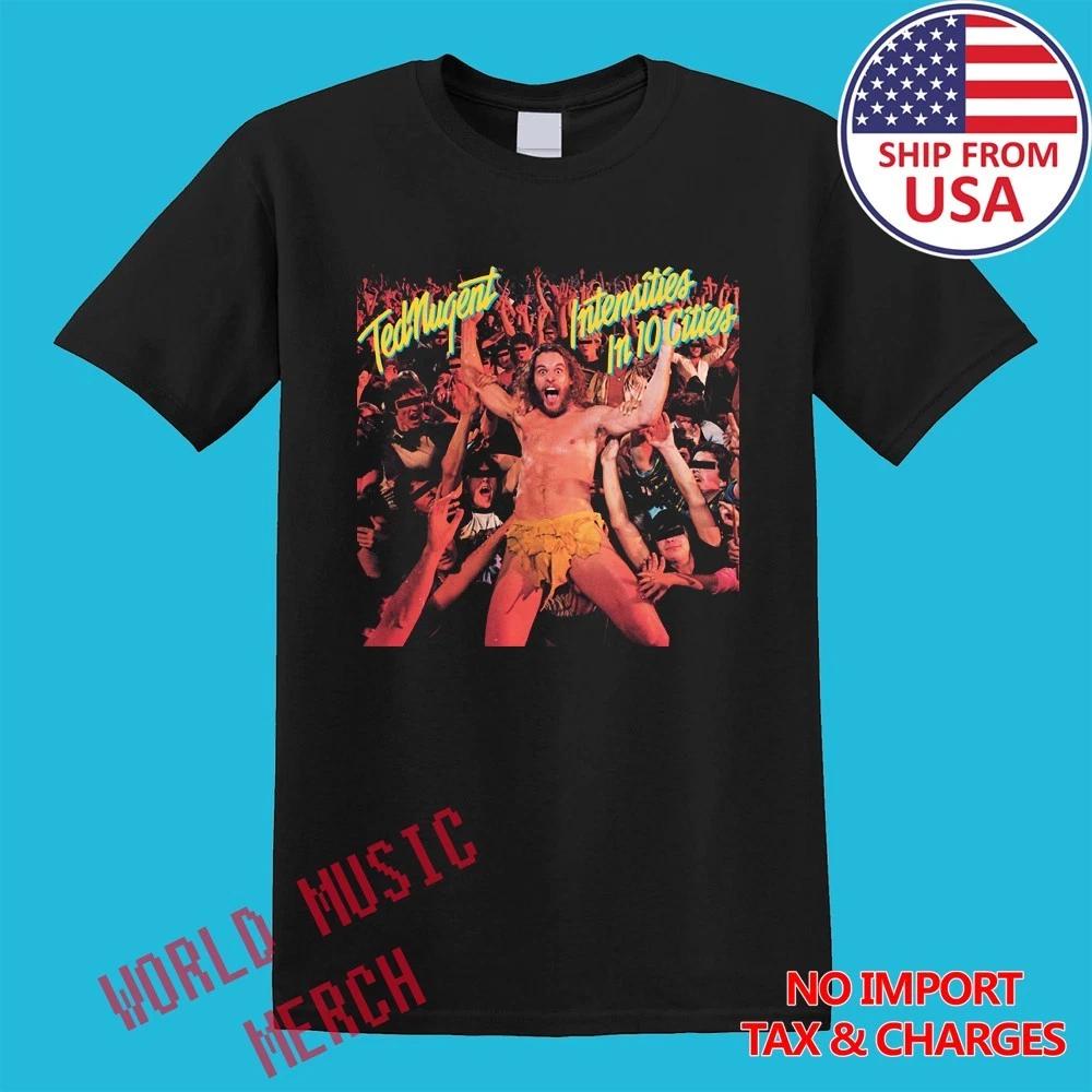 

Ted Nugent Intensities in 10 Cities Men s Black Size S-5XL S
