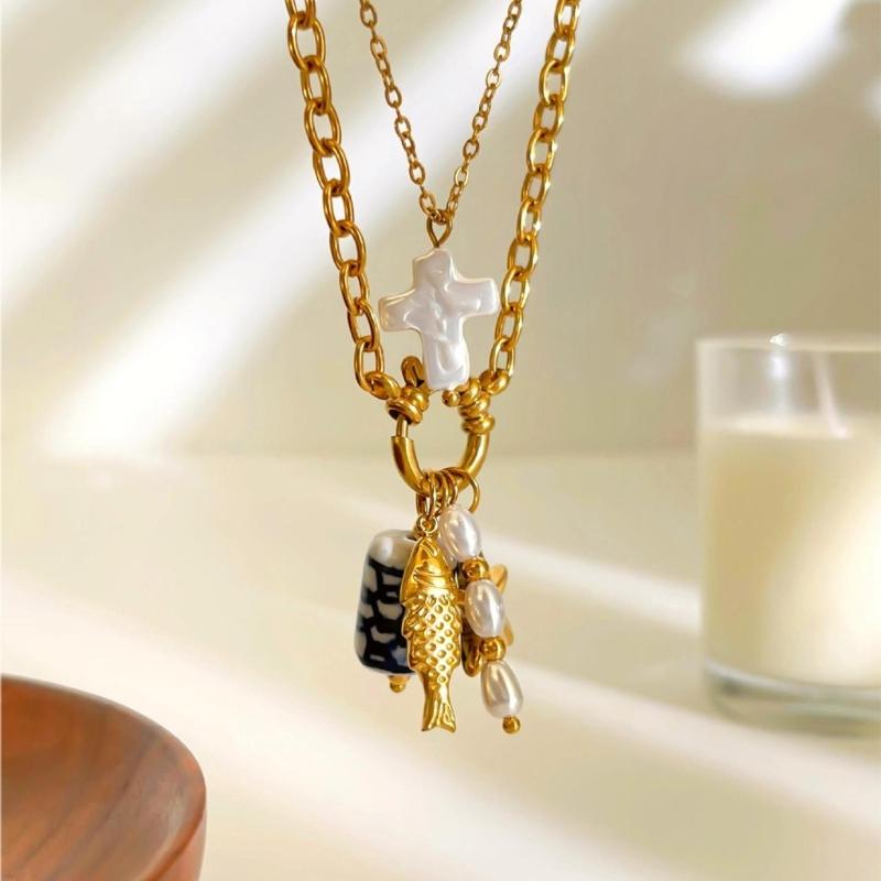 Minimalist Adjustable Chain Necklace For Women Trendy Starfish Pendant Jewelry Dainty Layering Accessory