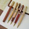 Signature Pen Fountain Pen Smooth Writing Pen Bamboo Pen Practical Metal Ballpoint Pen Business Pen School Supplies