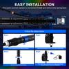 1FT LED Whip Lights Lighted Antenna Whips For ATV UTV Polaris RZR Off Road Truck Sand Buggy Dune Flagpole Lamp