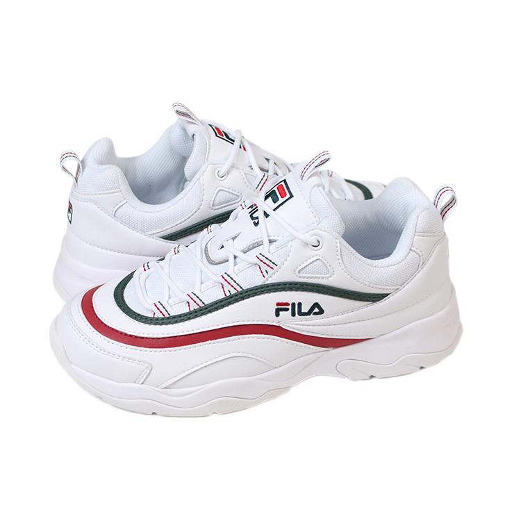 Fila Folder X FILA Ray Series Vntg Chunky Sneakers Green/Red FS1SIA1166X_WGN