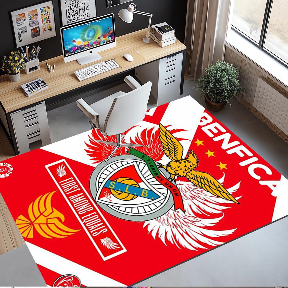 Benfica Bedruckter Teppich, Teppich, für Bürostuhl Wohnzimmer Schlafzimmer Küchenraum Dekor Geschenke.