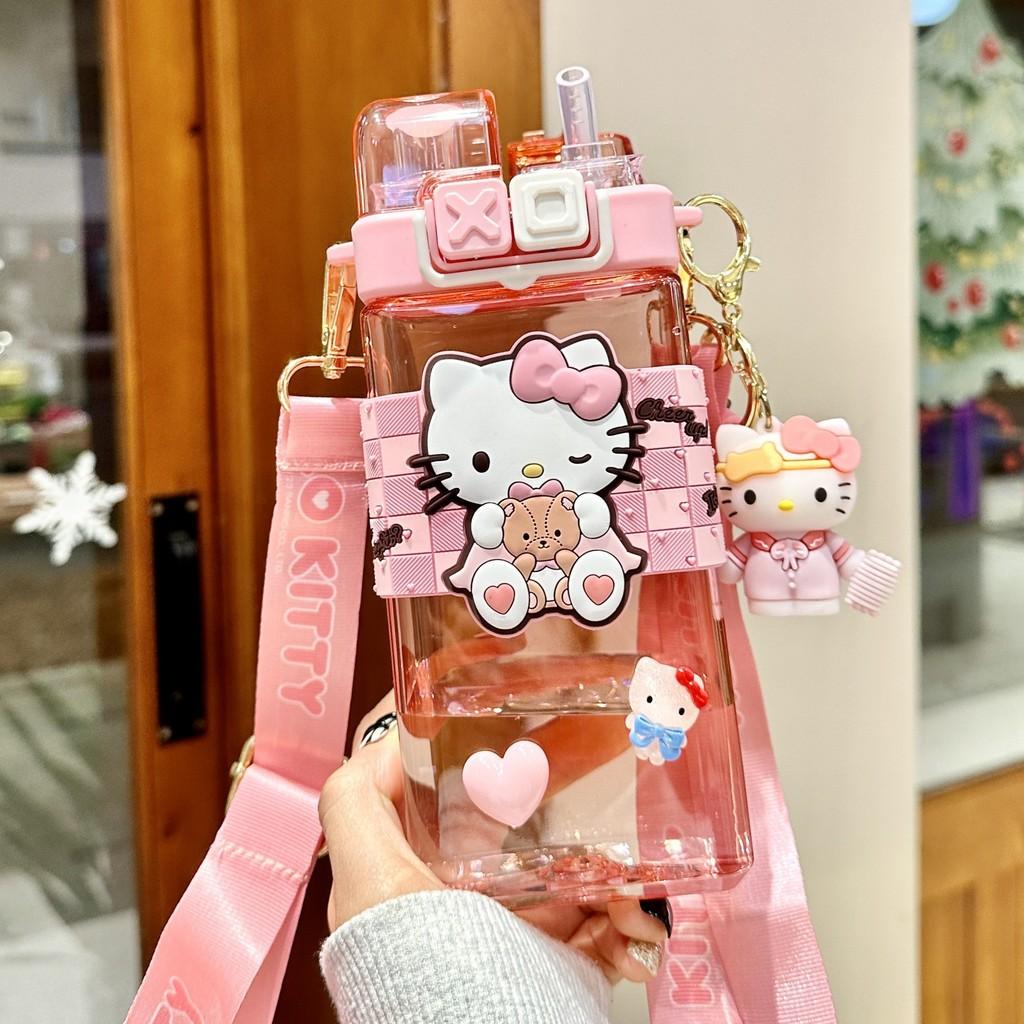 Sanrio Kuromi Plastic Straw Cup With Leakproof Seal For Kids And Travel
