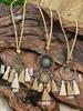 Vintage Ethnic Holiday Style Long Pendant Necklace Women's Bohemian Style Classic Temperament Necklace
