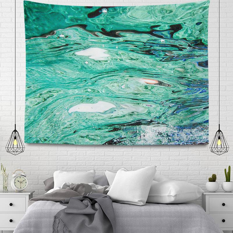 Wall Decor Tapestry Beautiful Room Decoration Blue Beach Accessories Wall Hanging Large Fabric Wall Home Autumn Decoration