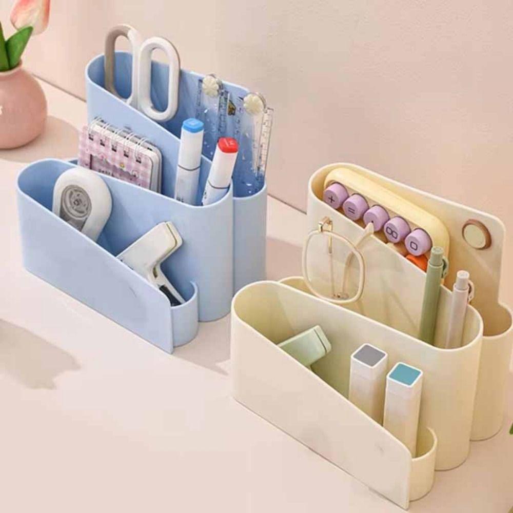 Large Capacity Makeup Brush Holder Cute Brush Storage Container Desktop Pen Holder  Desk Organizer