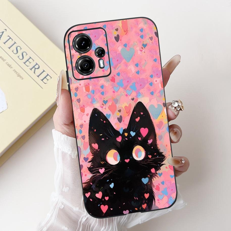 For Motorola Moto G13 G23 Case Lovely Panda Daisy Painted Cover Soft Silicone Phone Case For Moto G23 G 13 MotoG13 MotoG23 Coque