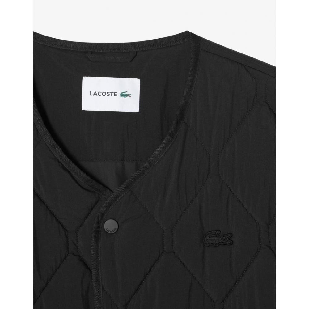 Lacoste Jachetă matlasată fără guler pentru bărbați Bh184e 54n 031