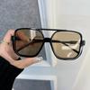 Designer Rechteckige Sonnenbrille Damen Herren Trendmarke Quadratische Sonnenbrille Weiblich Männlich Großrahmen Spiegel Klassisch