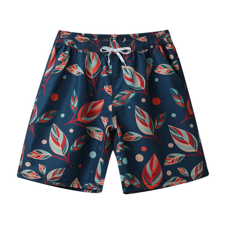 

Beach Pants Men S Quick-Drying Loose Suit Big Pants Couple Seaside Vacation Swimming Can Soak In Hot Spring Five-Point Pants M