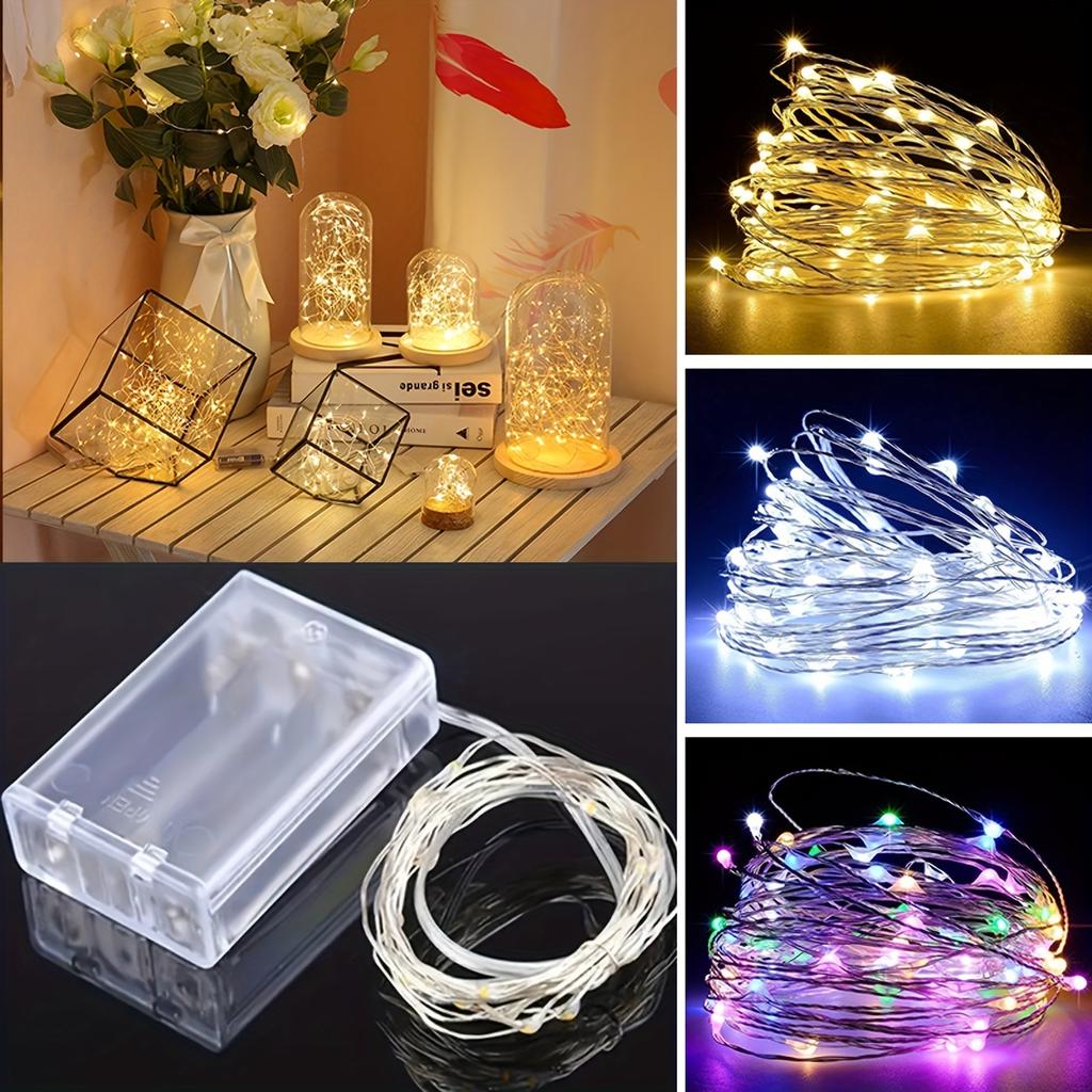 String Lights for Bedroom, Party, Wedding, Christmas Halloween Decoration, 50/100LED
