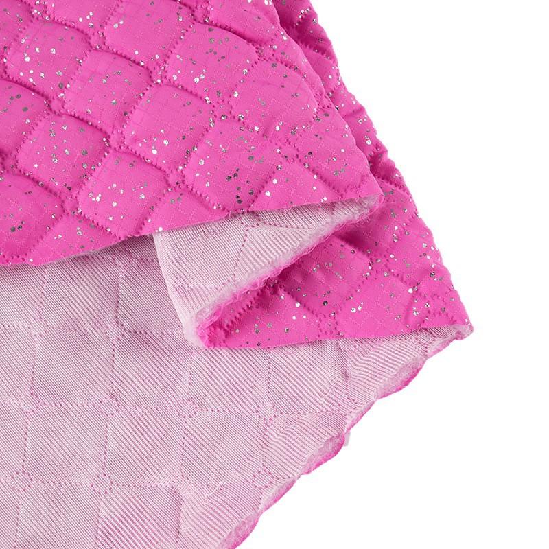 1meter Multi Colors Polyester Quilted Fabric Embroidery Sequined Embroidery Fabric for DIY Sewing Clothing Handbags Material