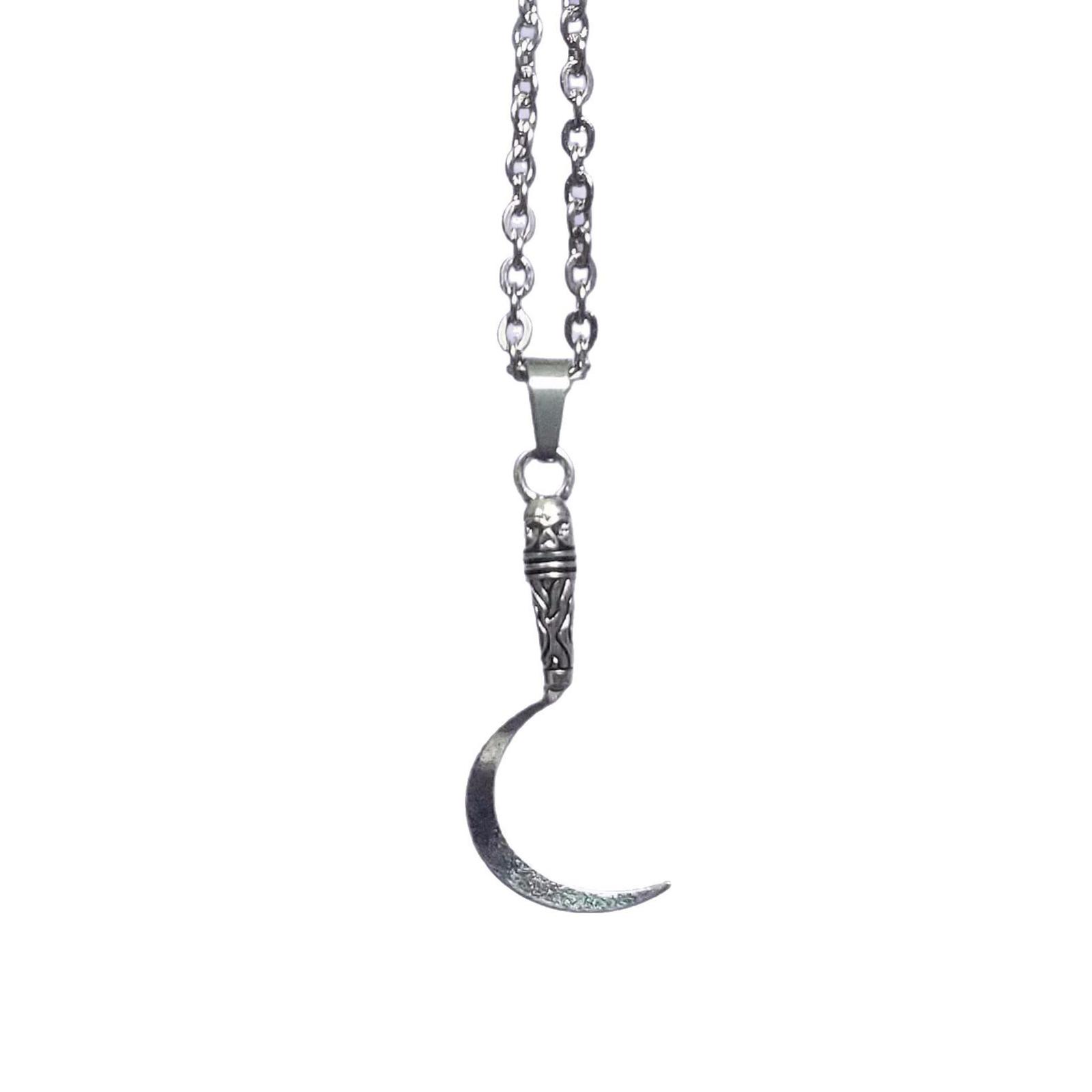 

Fashionable Pendant Necklace Scythe Pendant Necklace Delicate Necklace Neck Jewelry Suitable for Enhancing Daily Outfits 1