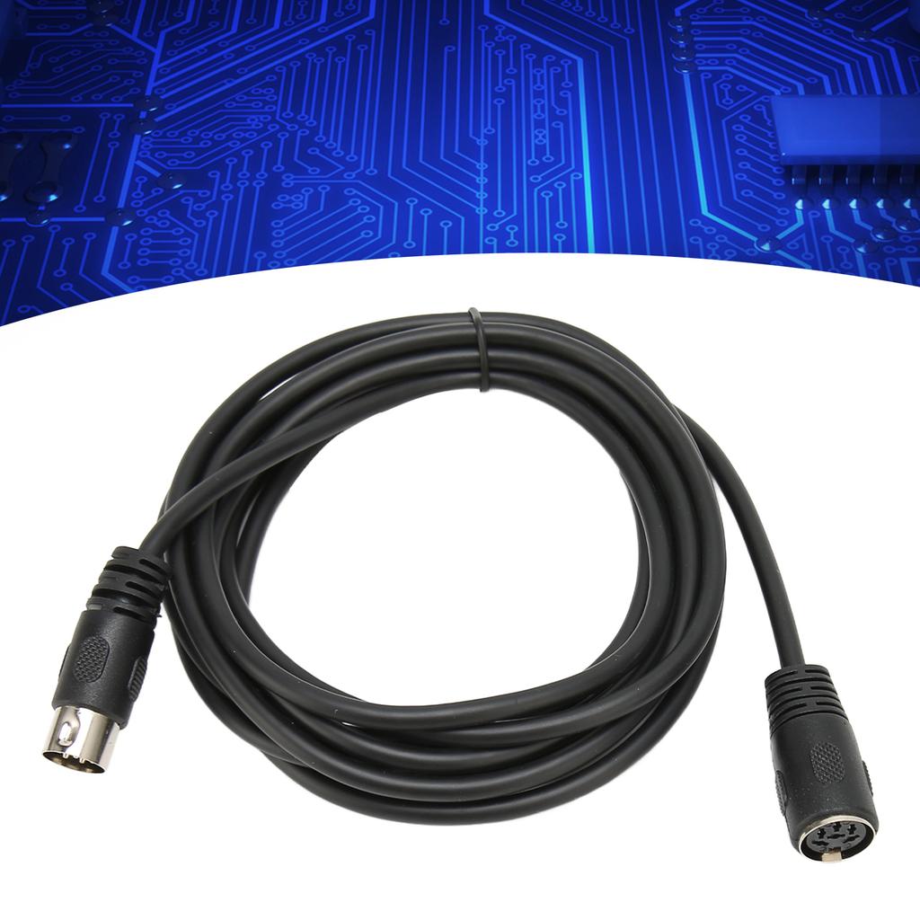 6 Pin DIN Male To Female Cable Sound Data Signal Connection Extension Cord for Digital Sound Devices