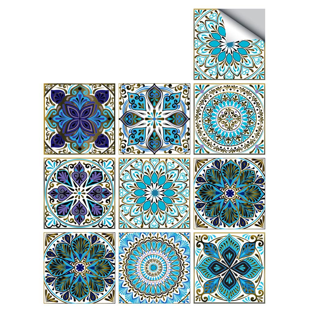 Płytka Ścienna Naklejka Ścienna Kwiatowa Mural Naklejka na Płytki Wodoodporna Samoprzylepna Naklejka na Płytki