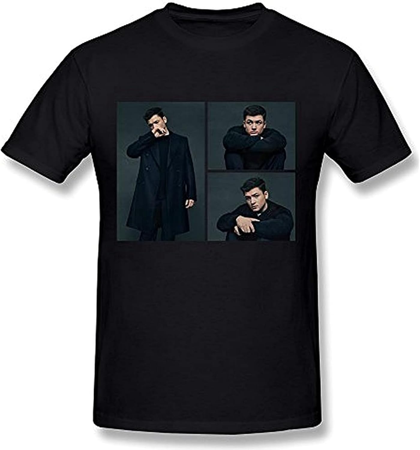 Men s Taron Egerton T Shirt Tee Black 4XL чёрный