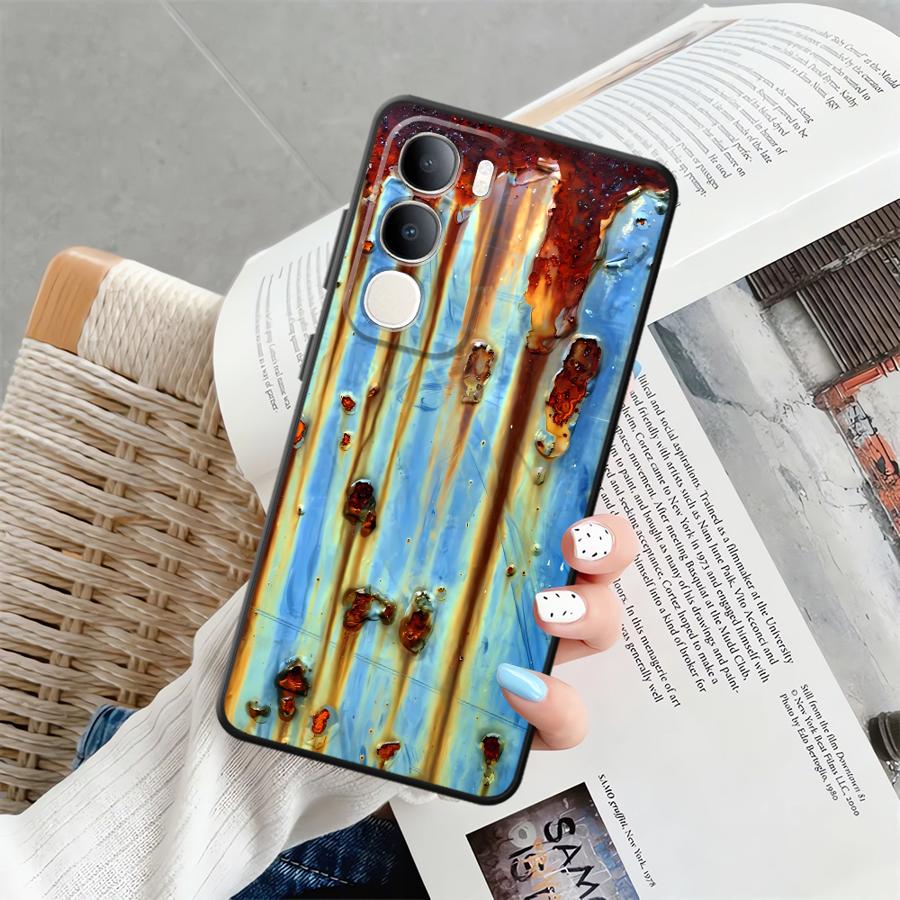 

Phone Cover Case for Vivo Y50 Y95 Y51S Y78 Y75 Y81 V27 Y52S Y93 Y53S V21E V23 V29 V25 V30 Y71 Y91 Rust Marks vivo Y51s