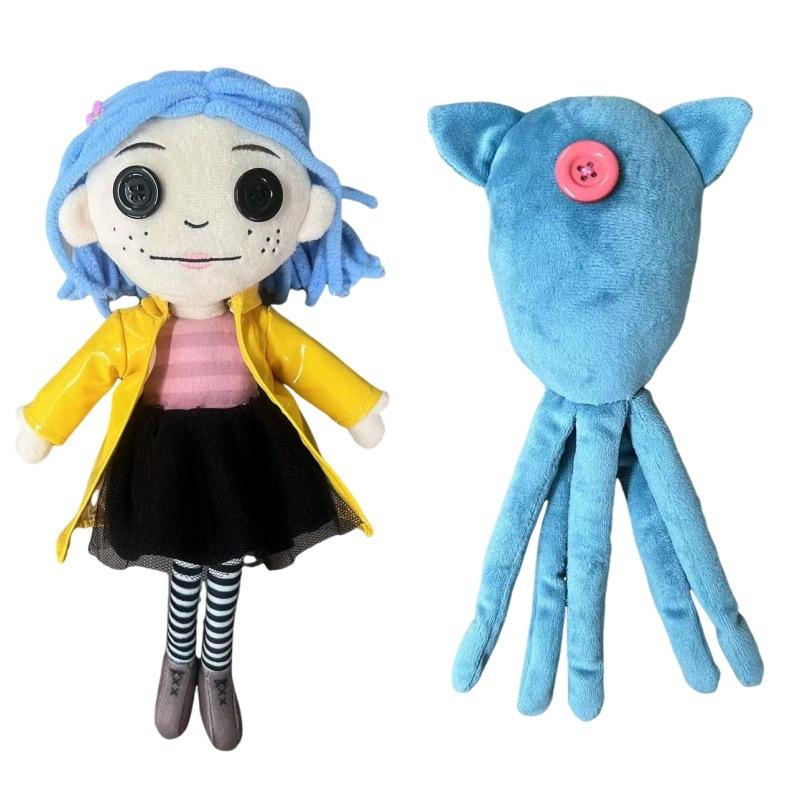 The Coraline Secret Door Plush Toy Cartoon Doll  Decoration Children Anime