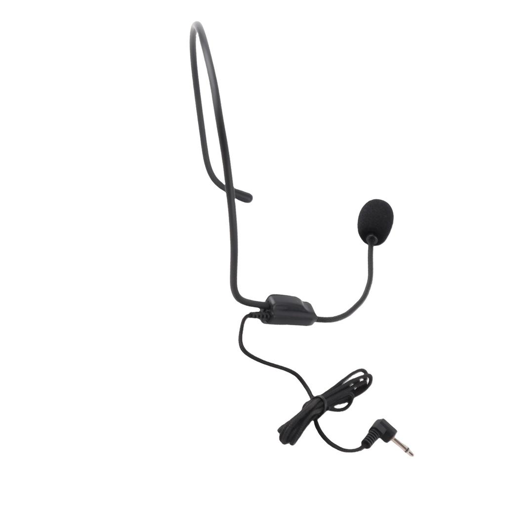 Mini 3.5mm Head Mounted Wired Microphone Condenser MIC for Voice Amplifier Speaker