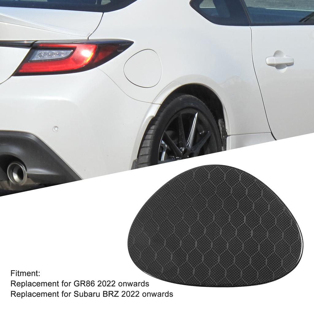 Fuel Tank Cover Trim Dry Carbon Fiber Stylish Gas Tank Cap Sticker Replacement for Toyota Subaru BRZ 2022 Onwards
