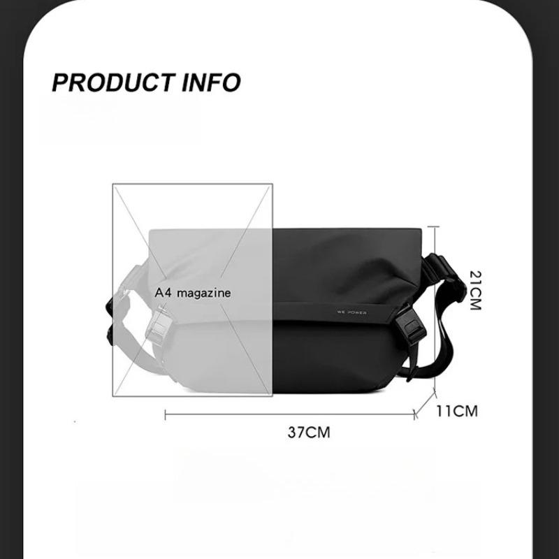 Multi-functional Men's Handbag Waterproof Outdoor Sports Chest Bag Travel Shoulder Bag Portable Waist Pack Crossbody