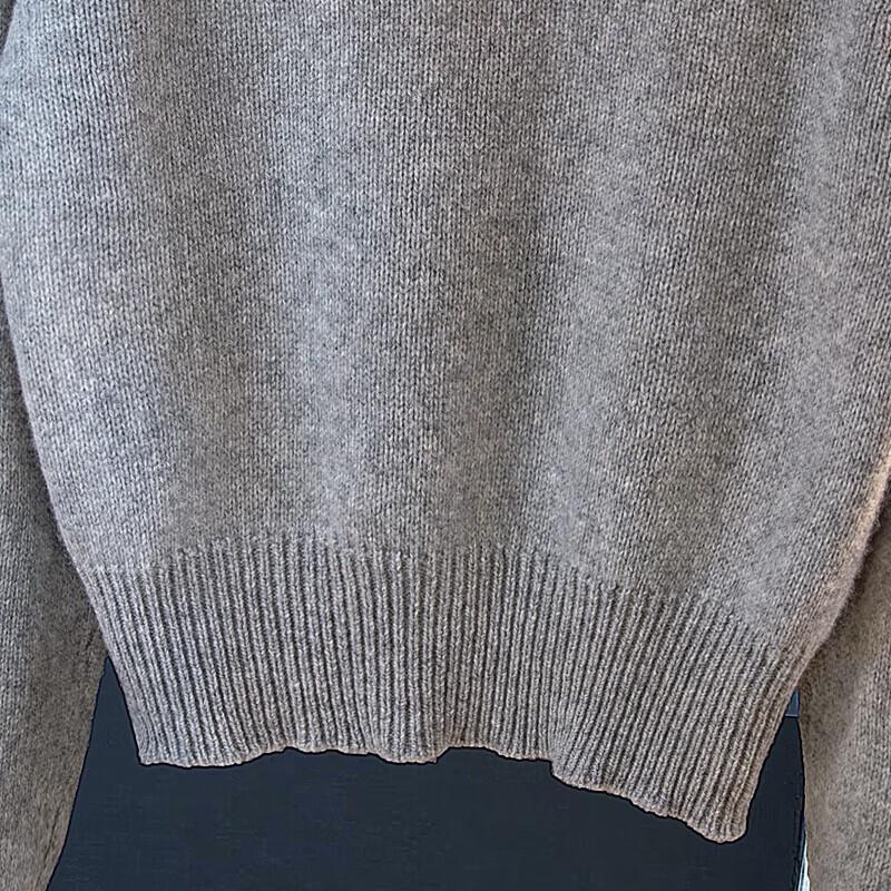 Women's Loose Fit Hooded Drawstring Lambswool Blend Sweater