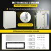 NEMA Steel Enclosure, 24 x 16 x 10\'\' NEMA 4X Steel Electrical Box, IP66 Waterproof & Dustproof, Outdoor/Indoor Electrical Junction Box, with