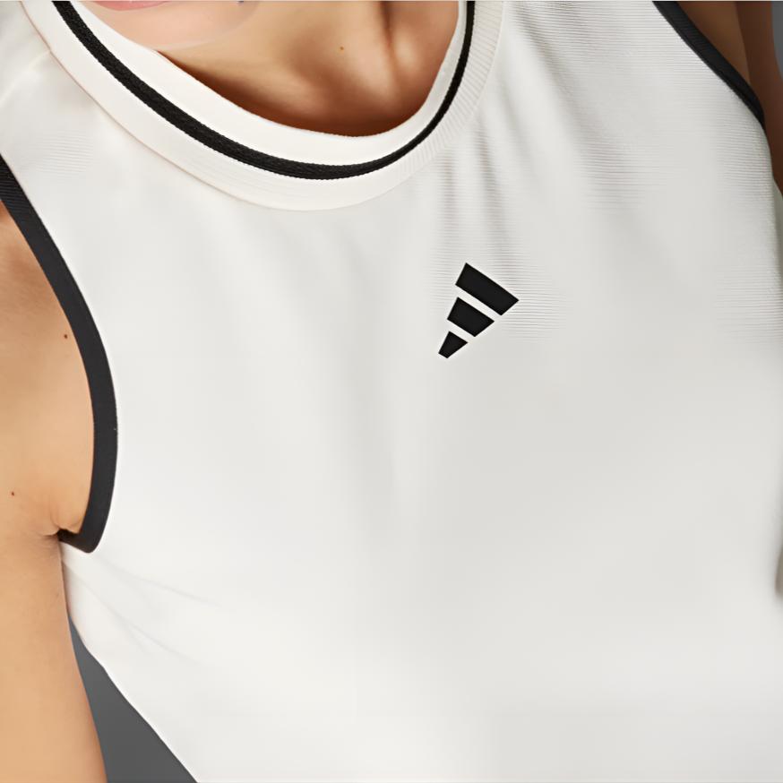 Adidas Tennis Heritage Classic Tank Top Women Tops Chalk-White JD6106