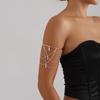 Silver Body Chain Zinc Zinc Alloy Armlet Adjustable Armband Vintage Upper Arm Bracelet  Summer